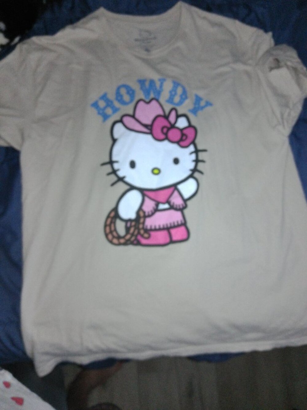 2024 Mens XL  Hello Kitty Cowgirl Shirt-Good Condition-No Tags